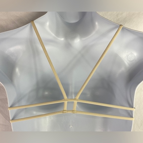 NWT Hurley Women's Large Quick Dry Bralette Surf Bikini Top Cream Straps New - Picture 6 of 15